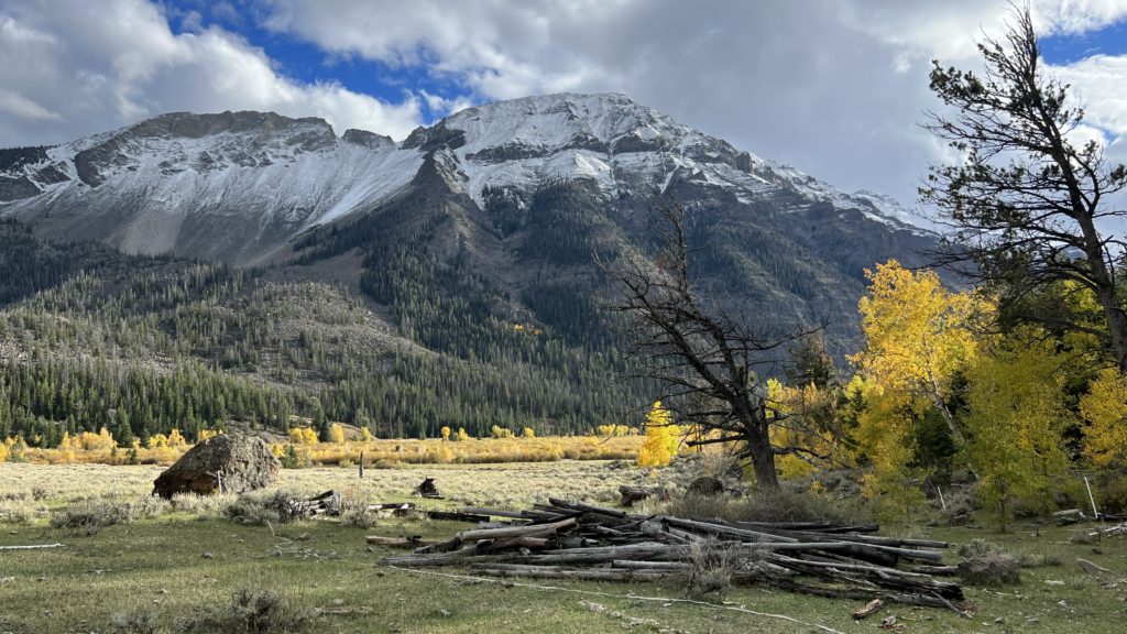 View of from the DD dude ranch in Wyoming during the fall 2022