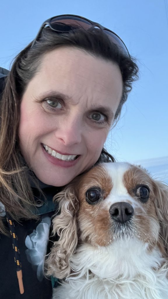 Melissa Cook with her dog Ginger