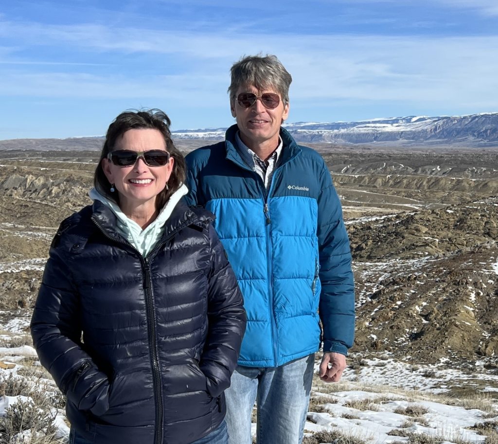 Melissa Cook & Jason Pinder in the Wyoming Badlands